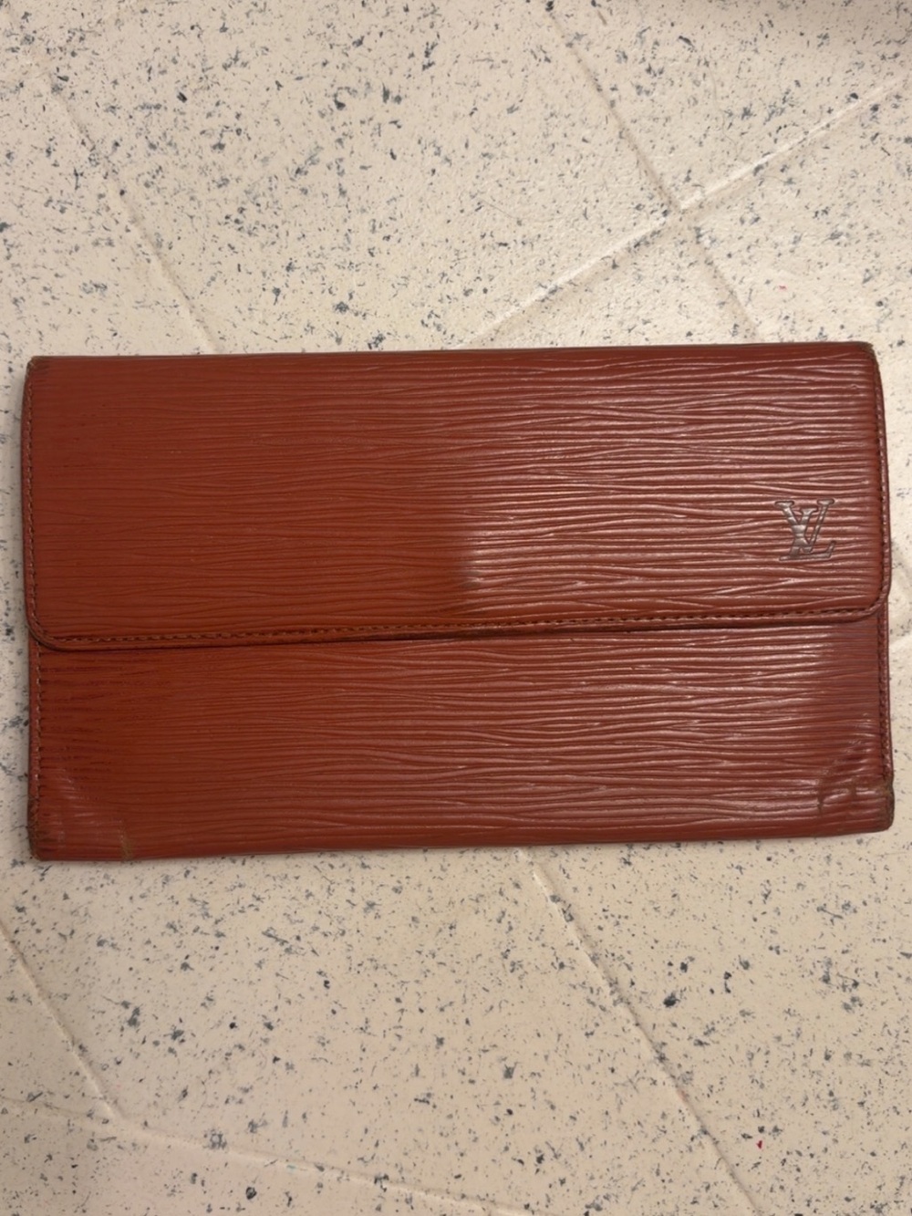 Louis Vuitton Brown Epi Leather Long Wallet- CA1912